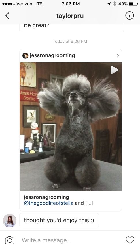 When Teresa called me