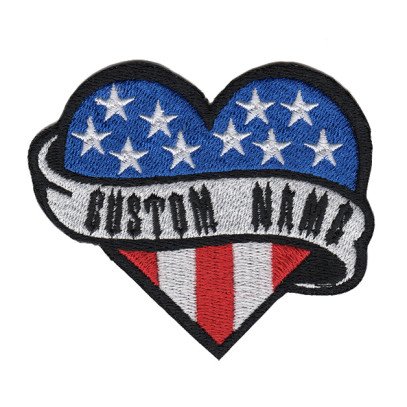 AMERICAN FLAG NAME PATCH CUSTOM YOUR NAME Personalized Name Tag