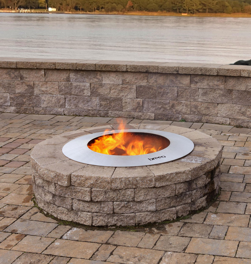 Breeo Zentro 24 Inch Fire Pit Insert, 24 Inch Fire Pit