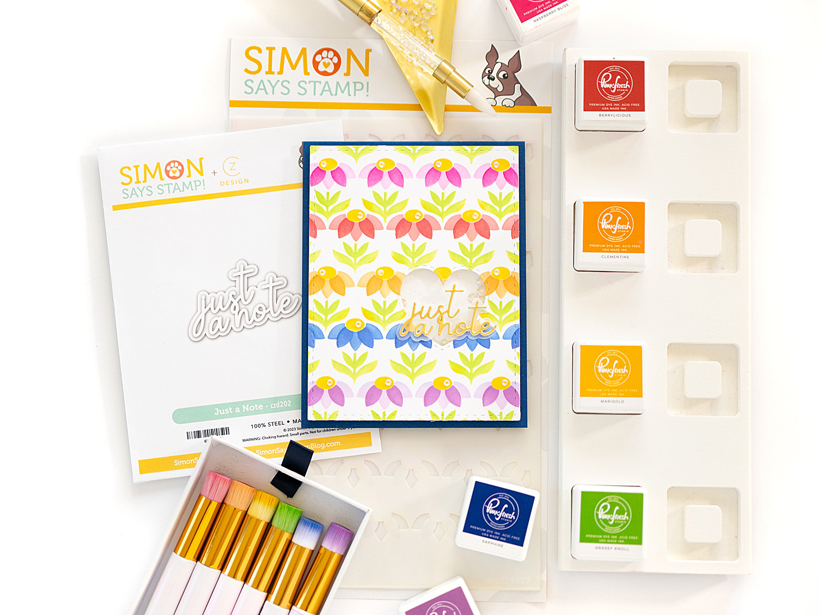 Simon Says Stamp Just A Note Release Blog Hop Day 2 + PRIZES! Lea