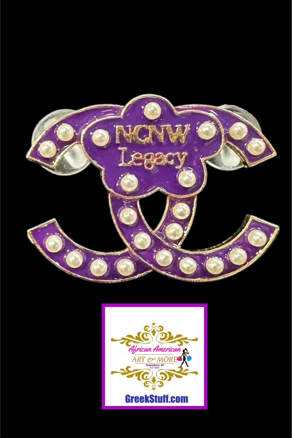 NCNW CC Logo Pin (Legacy Life) - GreekStuff