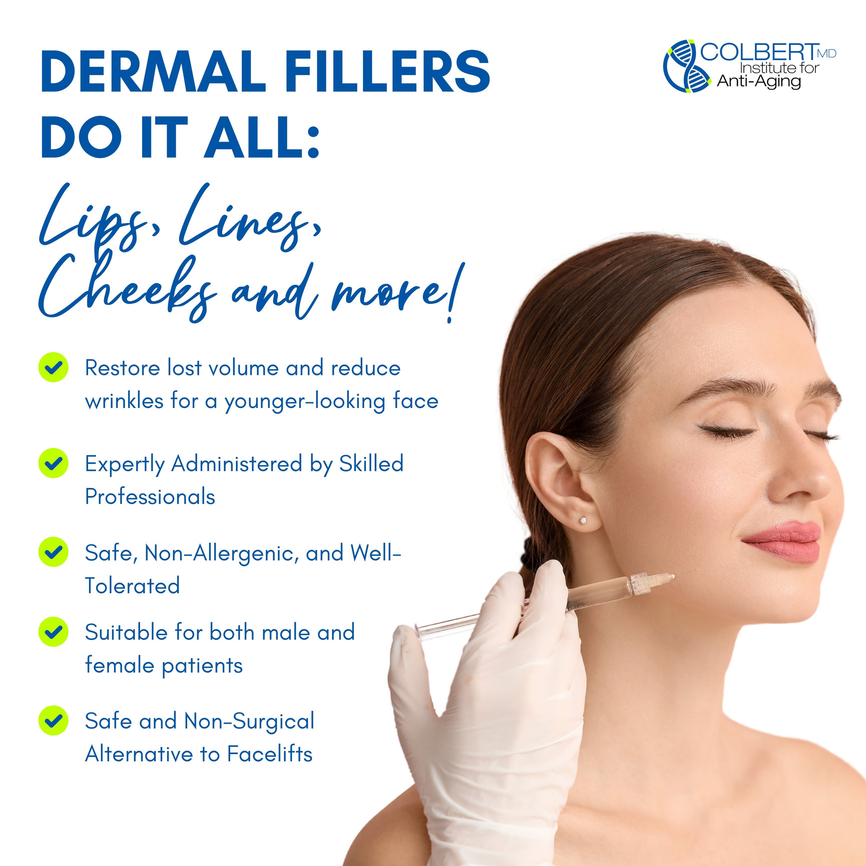 DERMAL FILLERS DO IT ALL: LIPS, LINES, CHEEKS and more! at Colbert ...