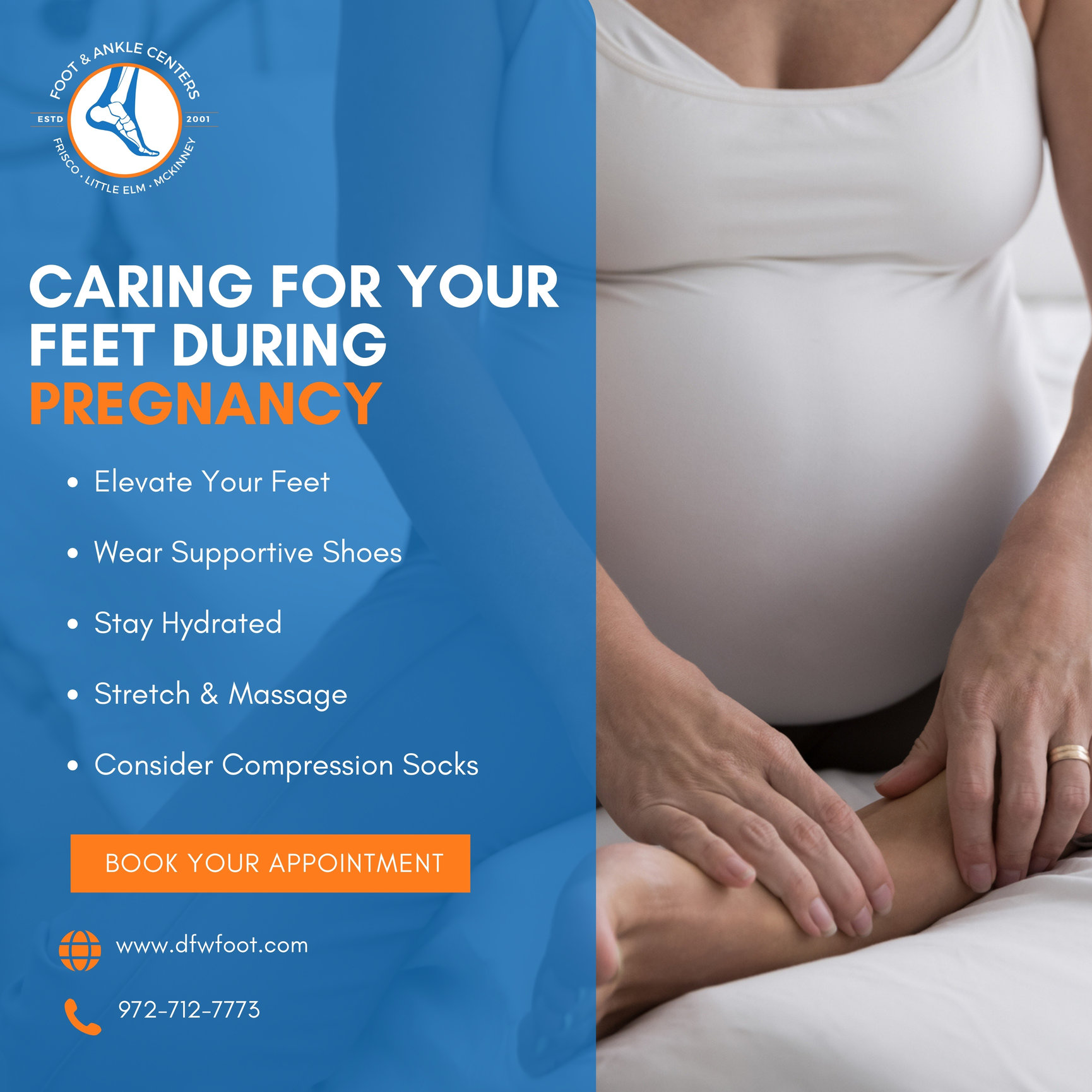Caring for Foot Health During Pregnancy in Frisco and McKinney TX